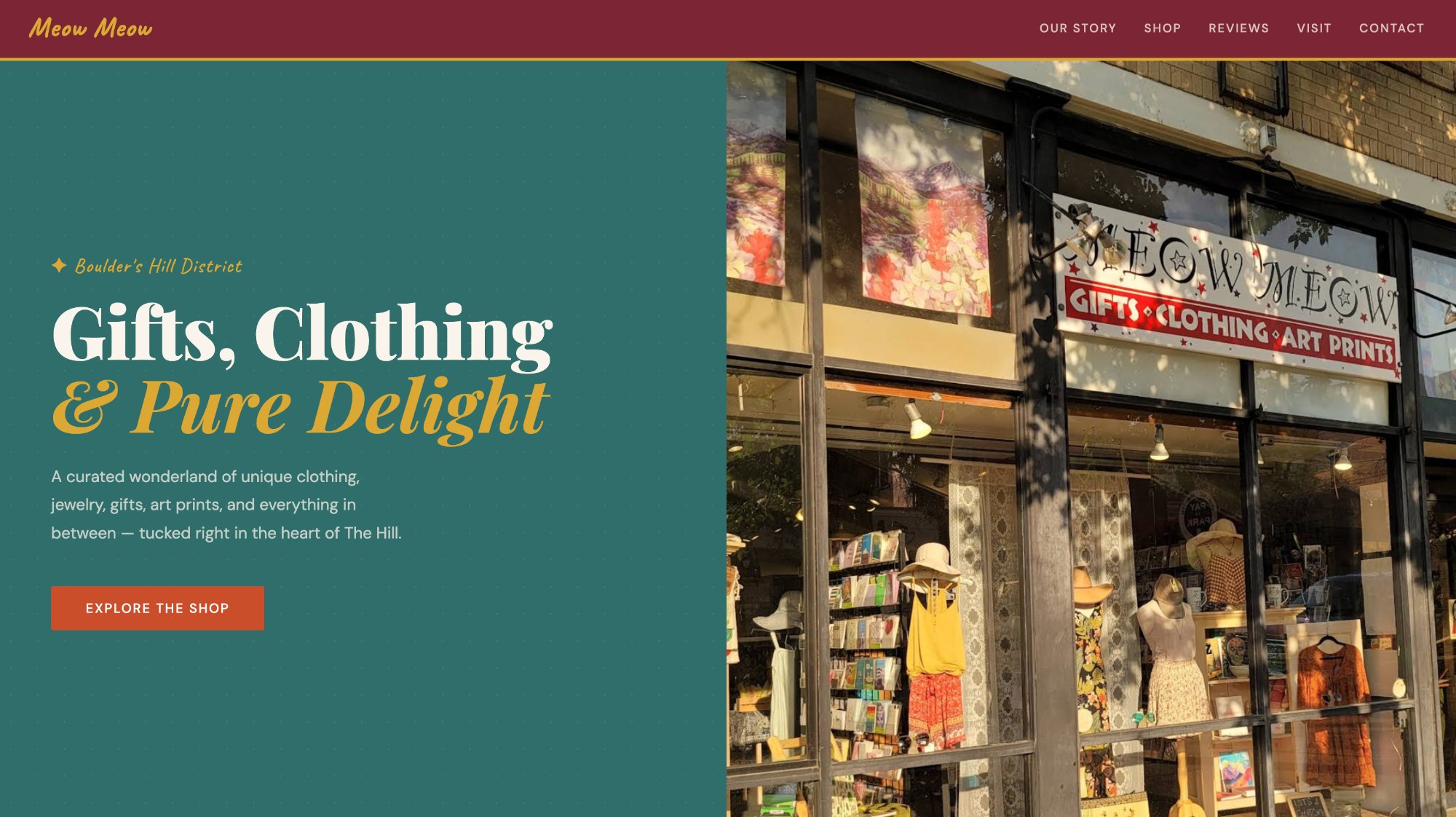 Meow Meow Boulder — Gifts, Clothing & Art Prints